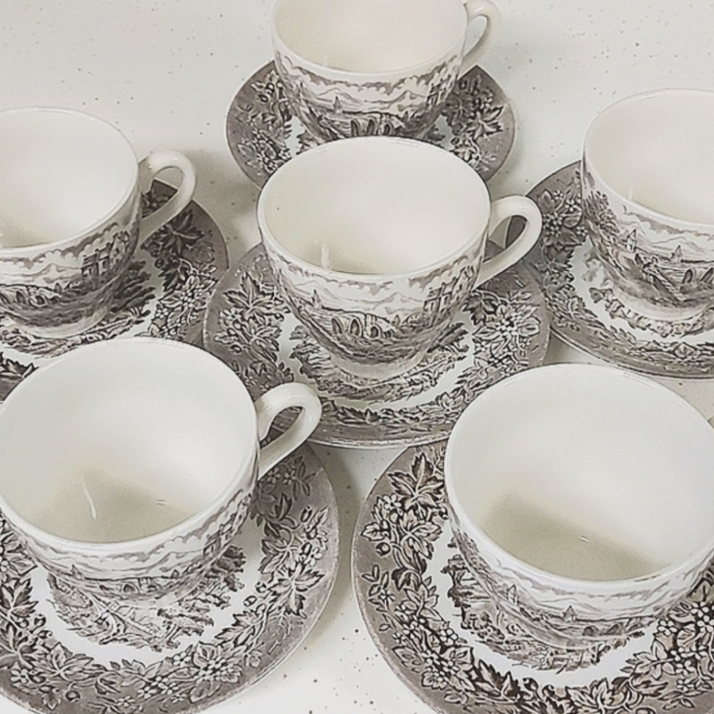 1950s 'Castles' China Tea Cup & Saucer, Made in England used in our Church